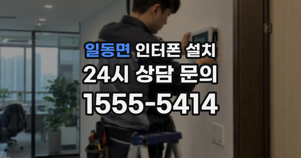 일동면 인터폰 설치