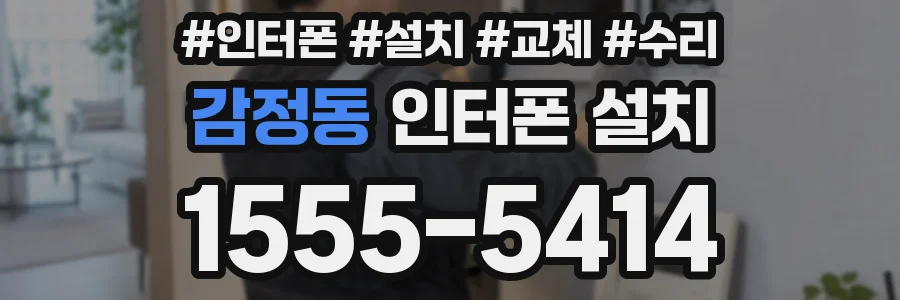 감정동 인터폰 설치
