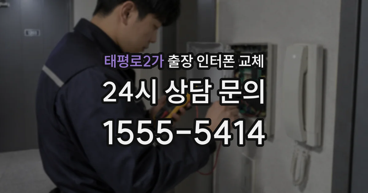 태평로2가 출장 인터폰 교체