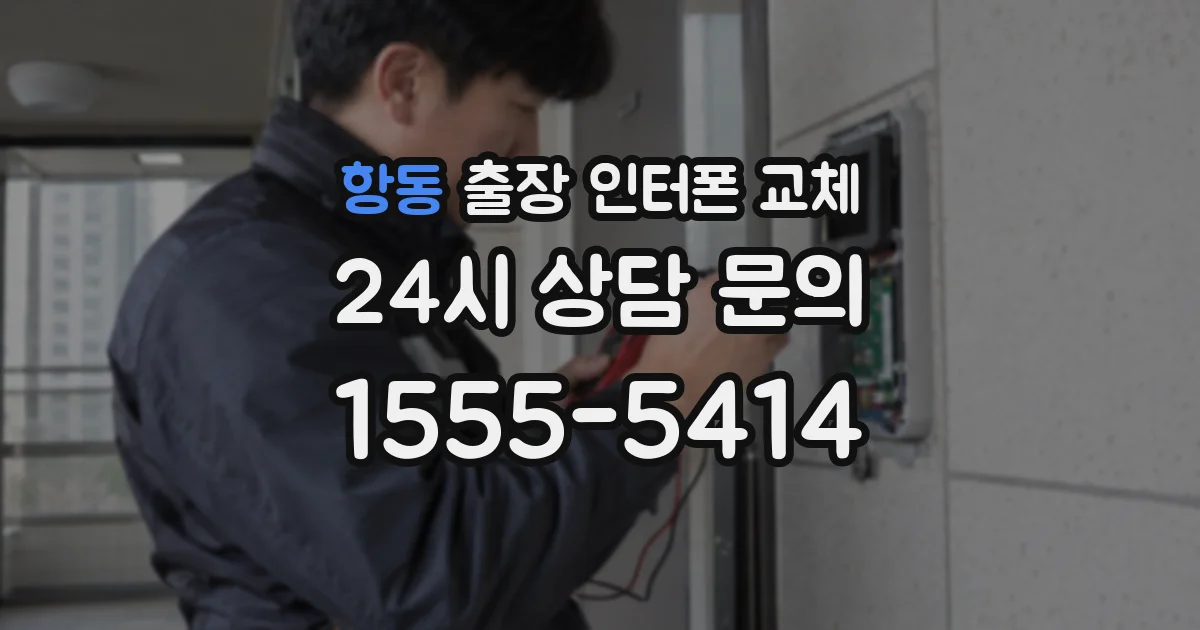 항동 출장 인터폰 교체