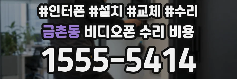 금촌동 비디오폰 수리 비용
