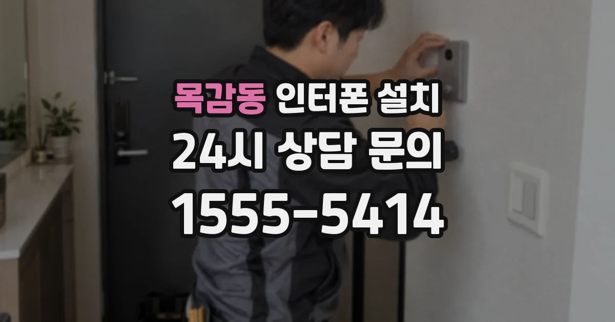 목감동 인터폰 설치
