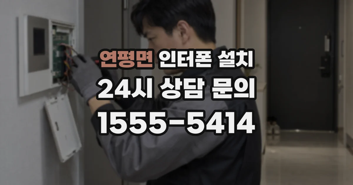 연평면 인터폰 설치