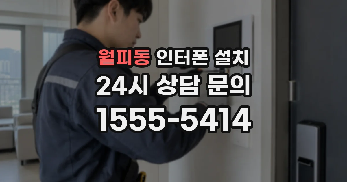 월피동 인터폰 설치