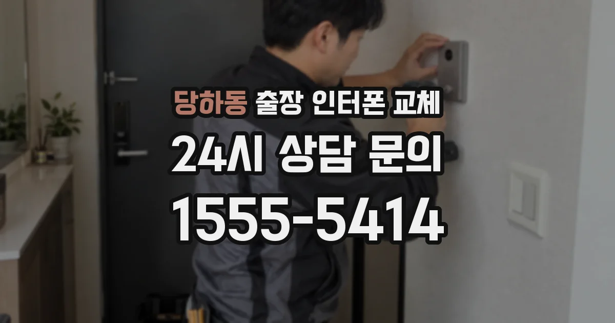 당하동 출장 인터폰 교체