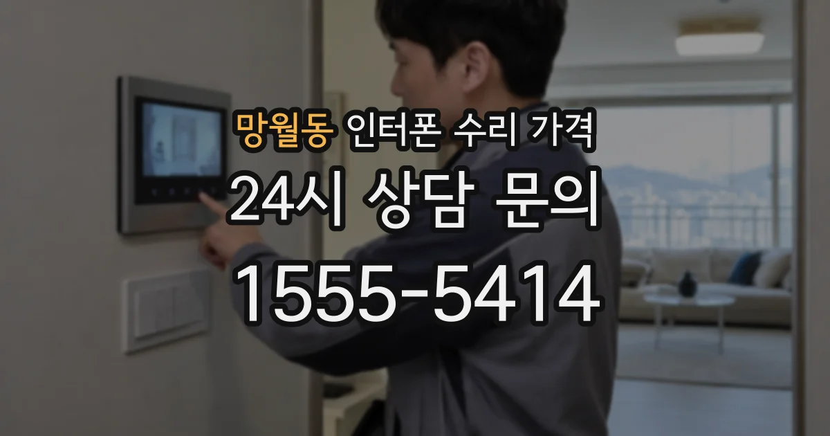 망월동 인터폰 수리 가격