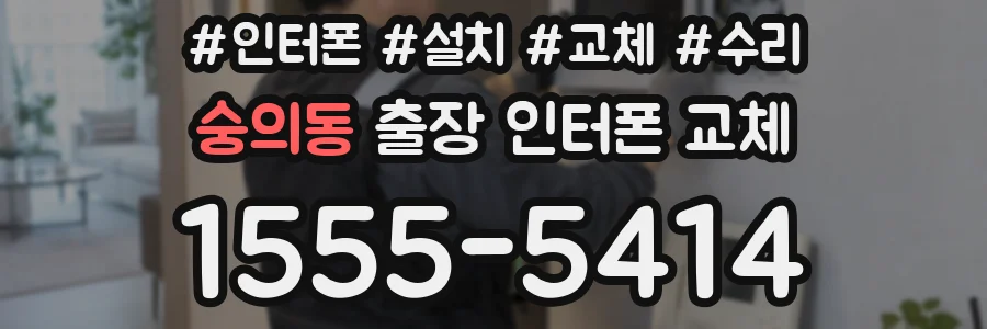 숭의동 출장 인터폰 교체