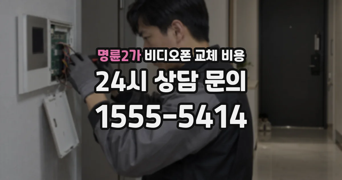 명륜2가 비디오폰 교체 비용