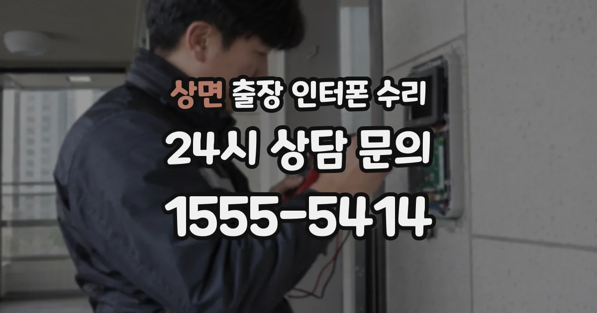 상면 출장 인터폰 수리