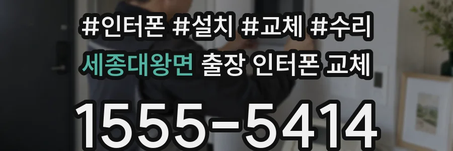 세종대왕면 출장 인터폰 교체