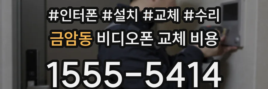 금암동 비디오폰 교체 비용