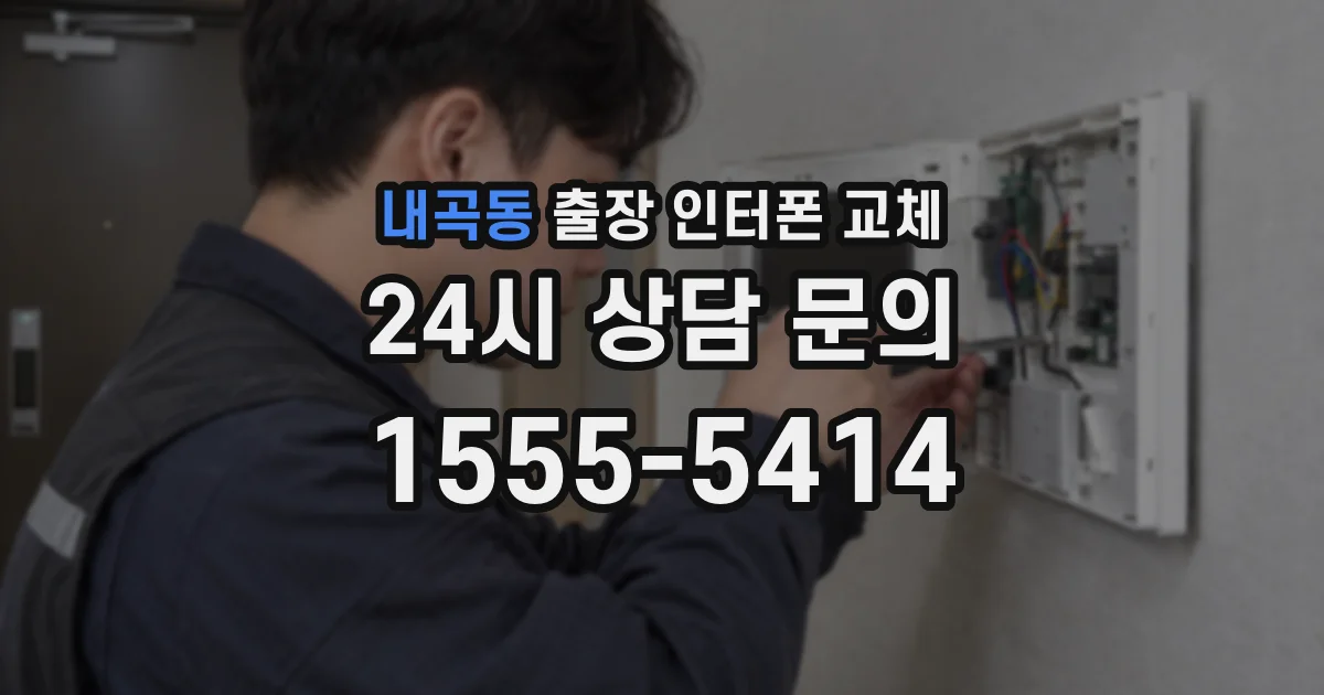 내곡동 출장 인터폰 교체