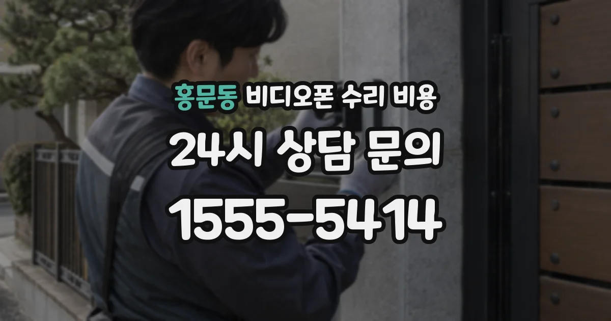 홍문동 비디오폰 수리 비용