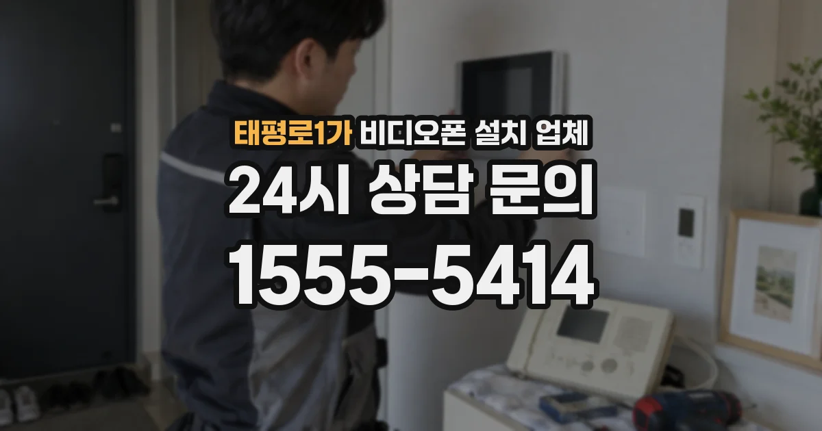태평로1가 비디오폰 설치 업체