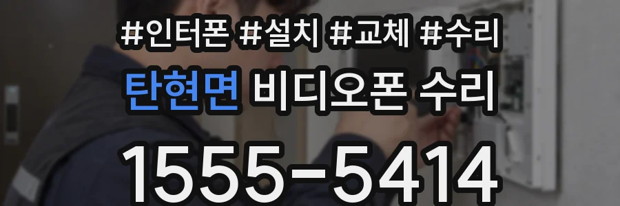탄현면 비디오폰 수리