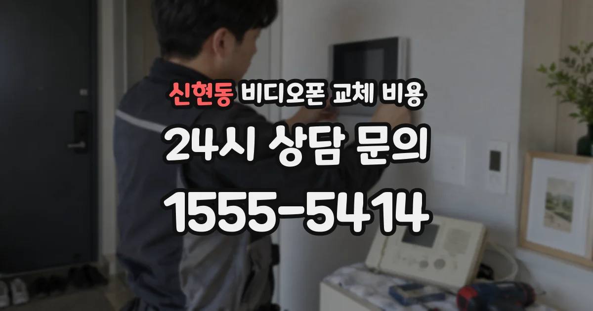 신현동 비디오폰 교체 비용