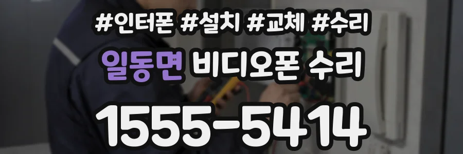 일동면 비디오폰 수리