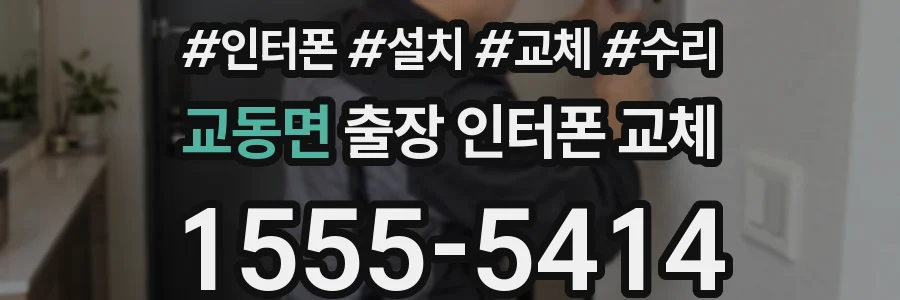 교동면 출장 인터폰 교체