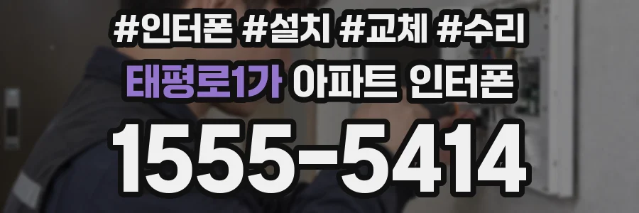 태평로1가 아파트 인터폰