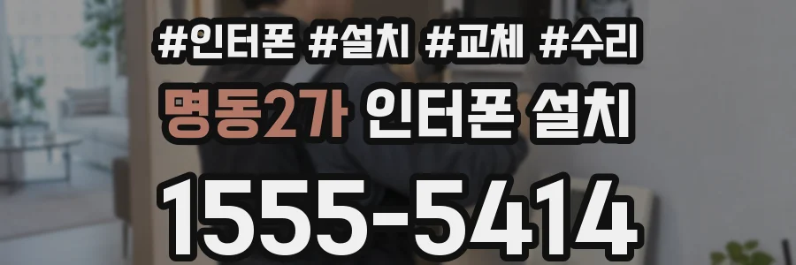 명동2가 인터폰 설치