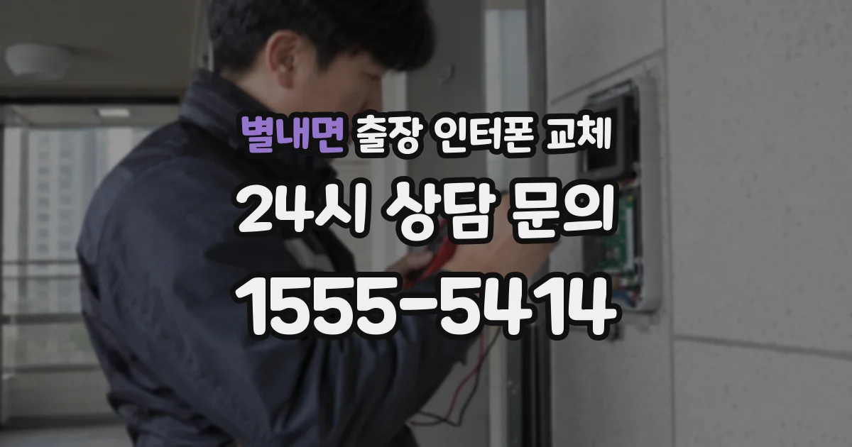 별내면 출장 인터폰 교체