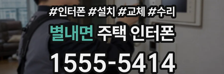 별내면 주택 인터폰