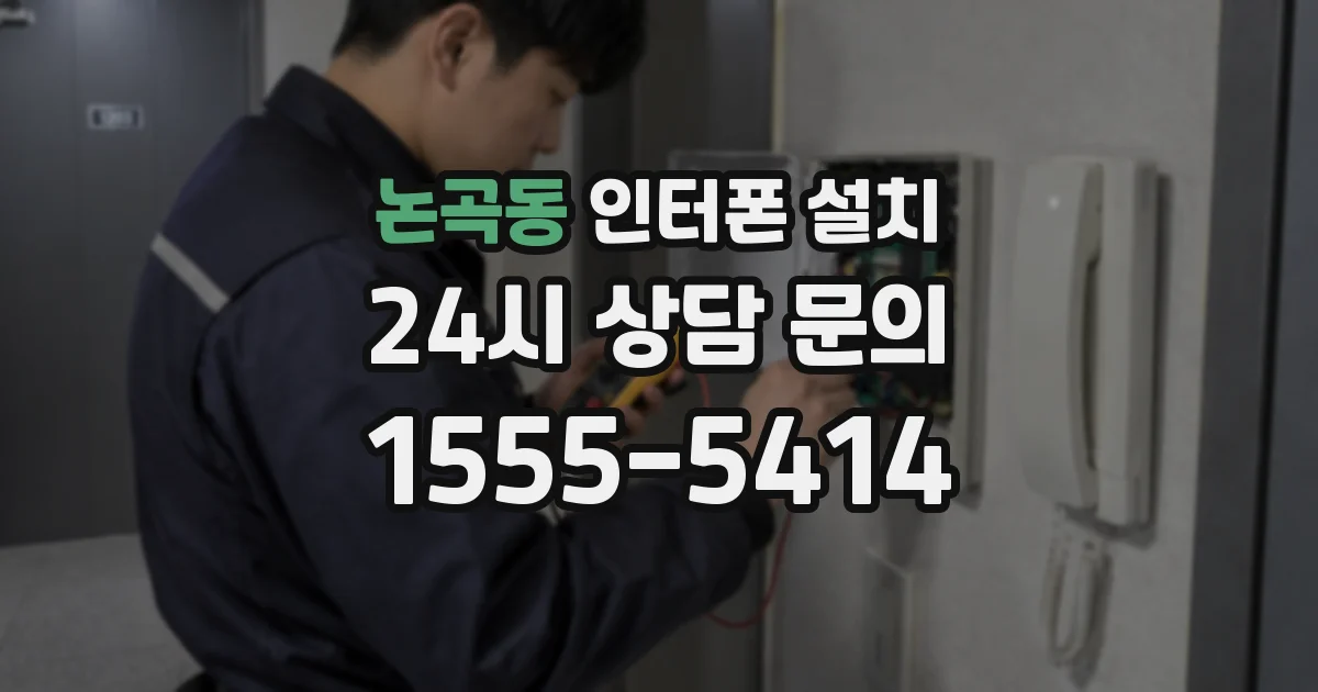 논곡동 인터폰 설치