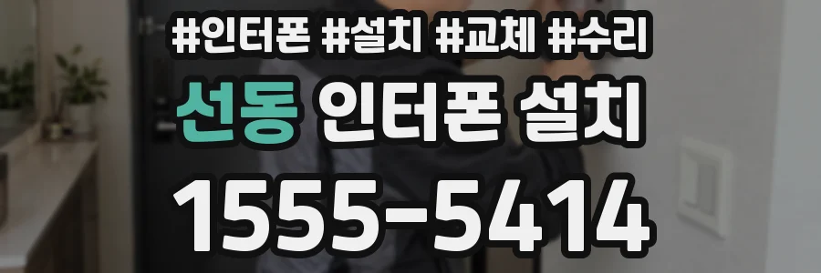 선동 인터폰 설치