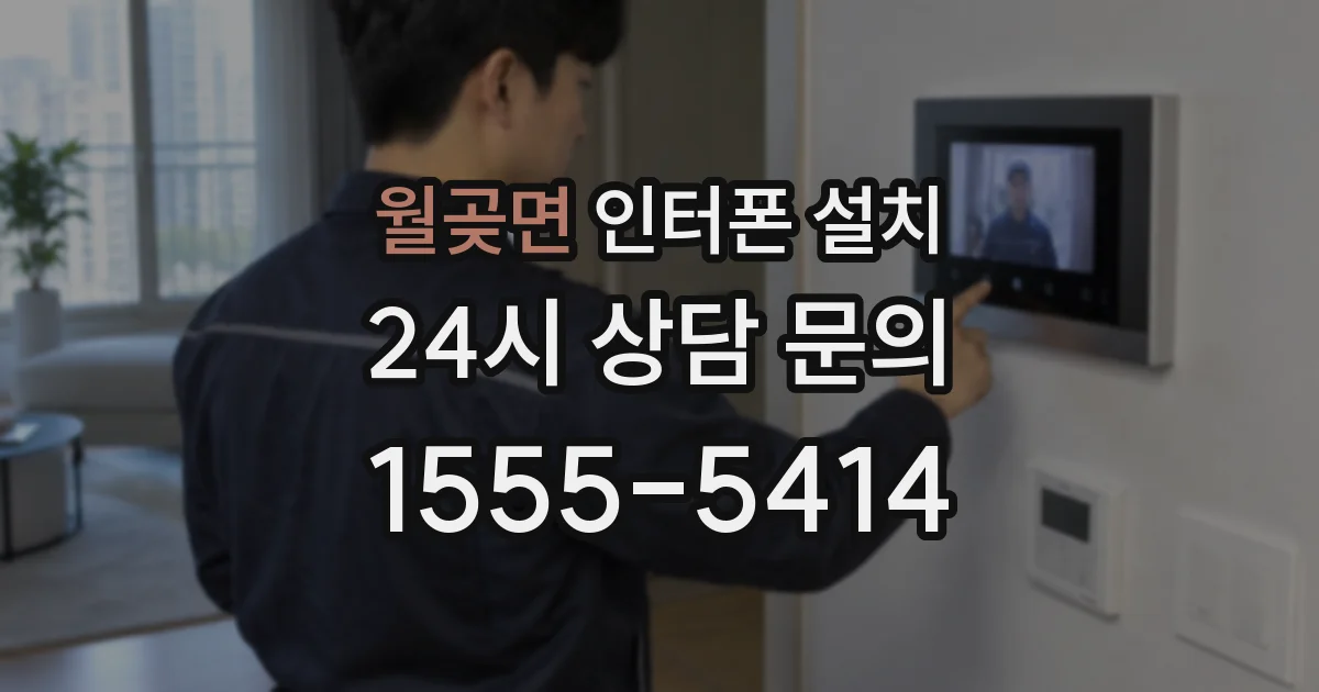 월곶면 인터폰 설치