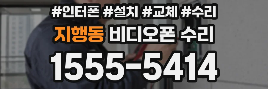 지행동 비디오폰 수리
