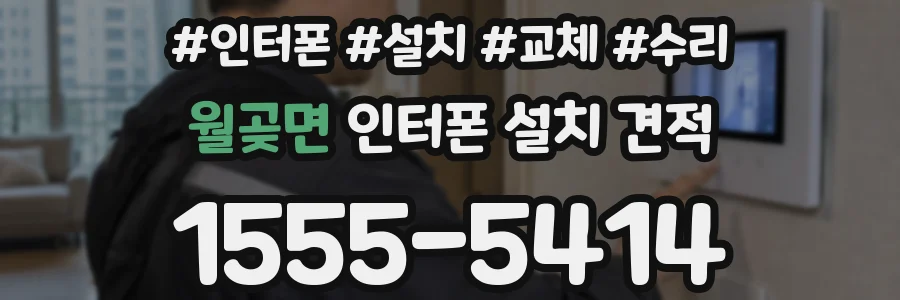 월곶면 인터폰 설치 견적