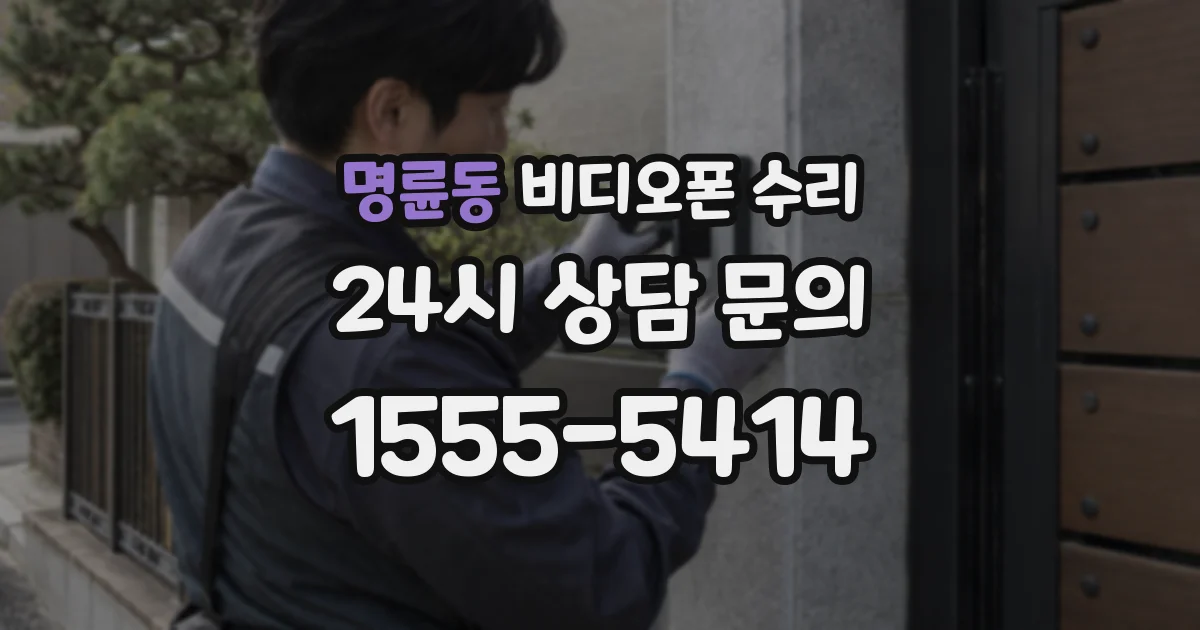 명륜동 비디오폰 수리