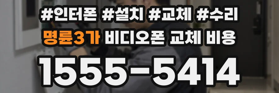 명륜3가 비디오폰 교체 비용