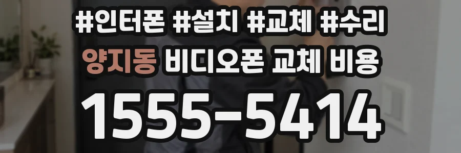 양지동 비디오폰 교체 비용
