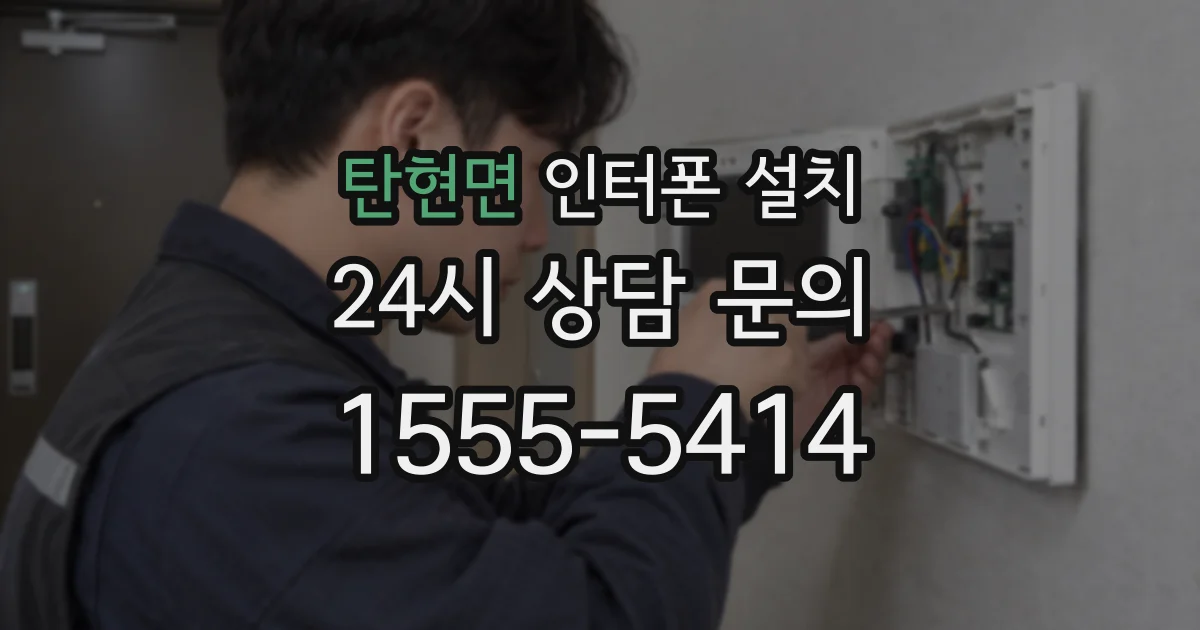 탄현면 인터폰 설치