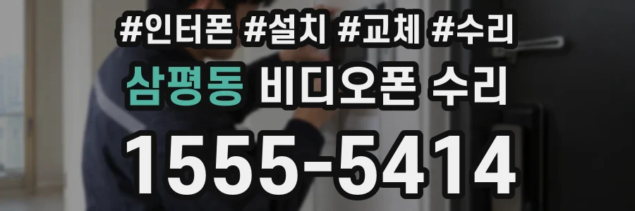 삼평동 비디오폰 수리