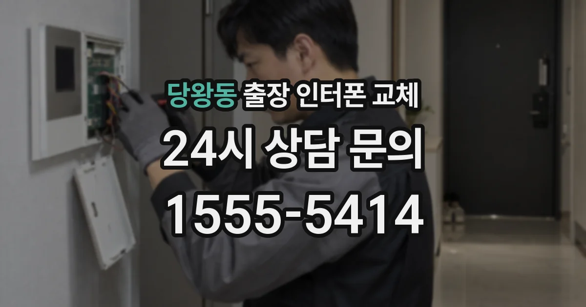 당왕동 출장 인터폰 교체