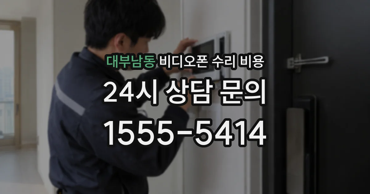 대부남동 비디오폰 수리 비용