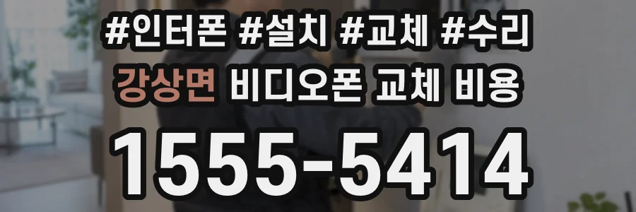 강상면 비디오폰 교체 비용