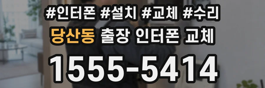 당산동 출장 인터폰 교체