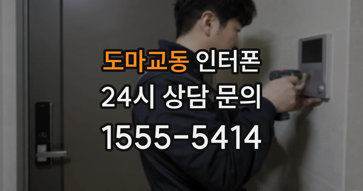도마교동 인터폰