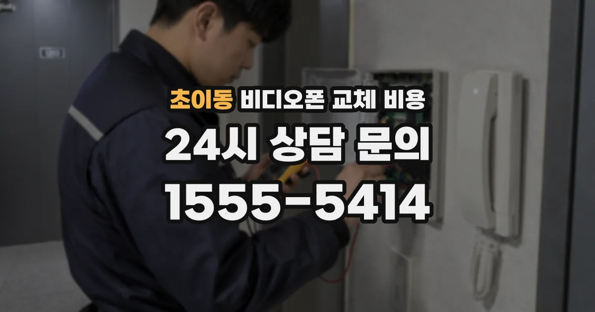 초이동 비디오폰 교체 비용