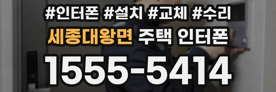 세종대왕면 주택 인터폰