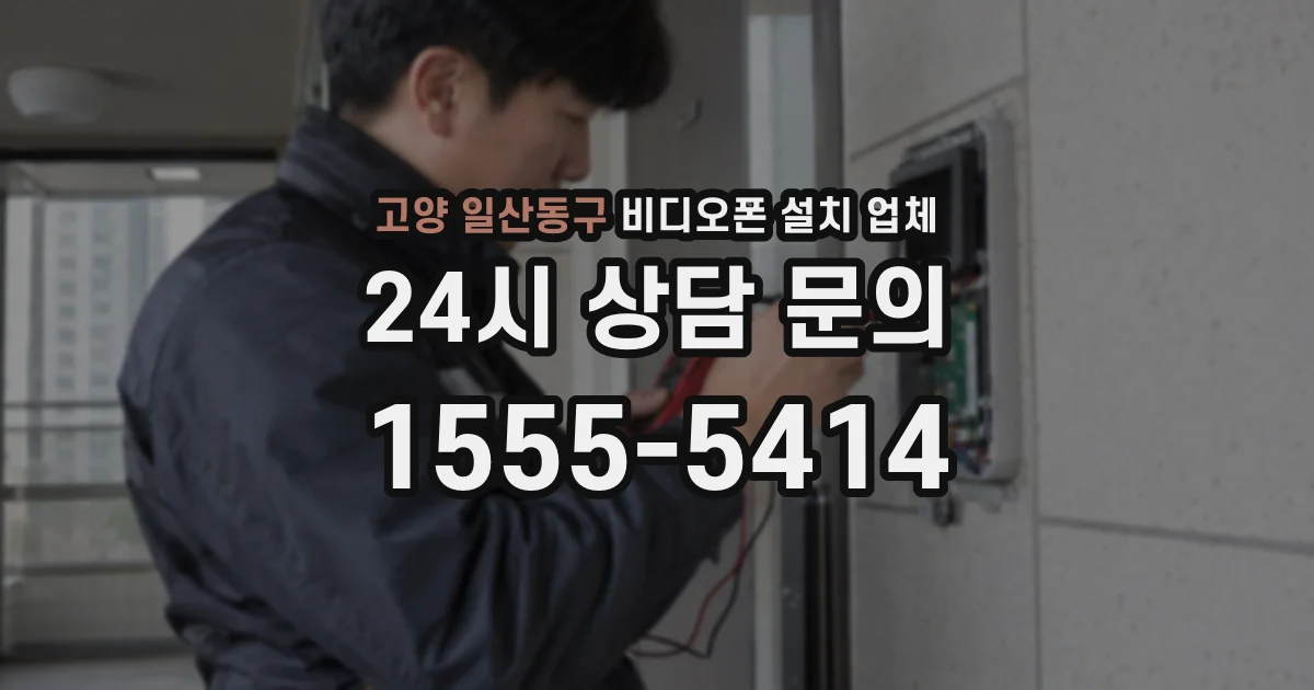 고양 일산동구 비디오폰 설치 업체