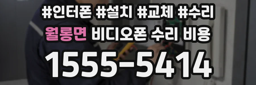 월롱면 비디오폰 수리 비용