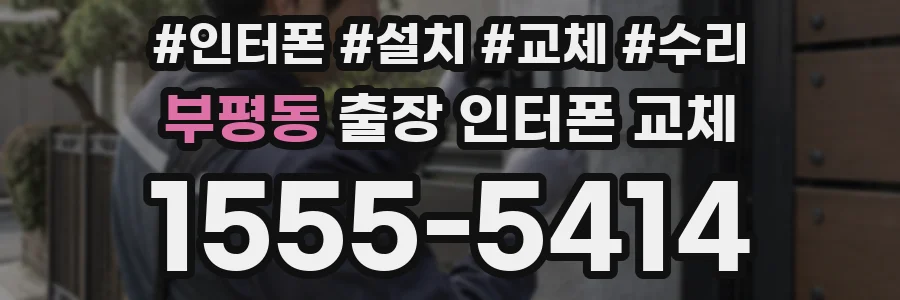 부평동 출장 인터폰 교체