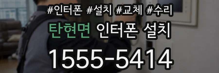 탄현면 인터폰 설치