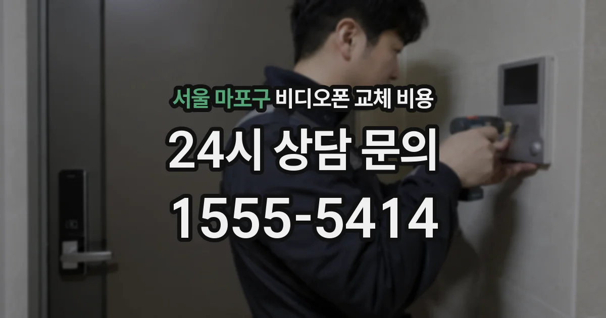 서울 마포구 비디오폰 교체 비용