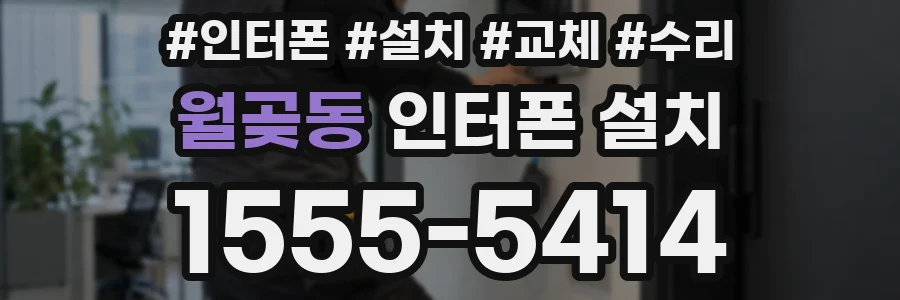 월곶동 인터폰 설치