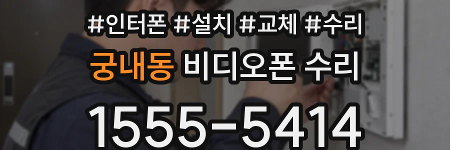 궁내동 비디오폰 수리